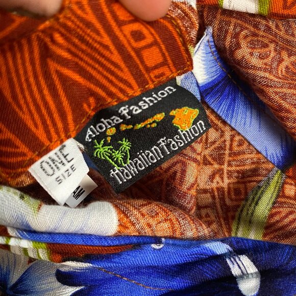 Aloha Fashion Hawaiian Fashion Swim Cover Tropical One Size Dress - Picture 3 of 6